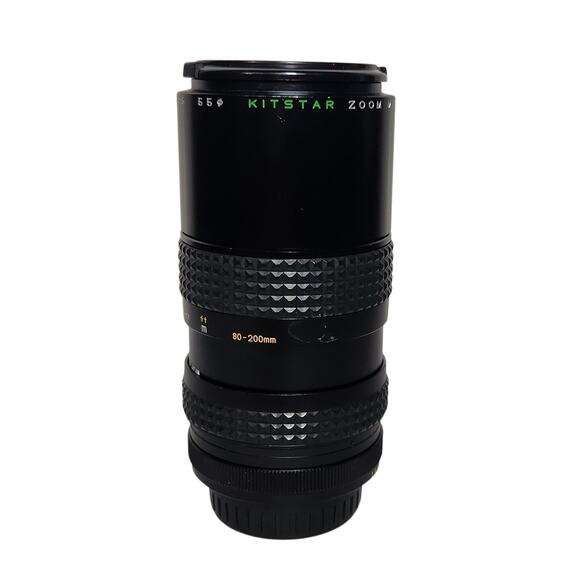 Pentax Kitstar Zoom Multicoated 1:4.5 F=80-200MM No. 8120616 55 Lens W/Caps - Picture 1 of 8